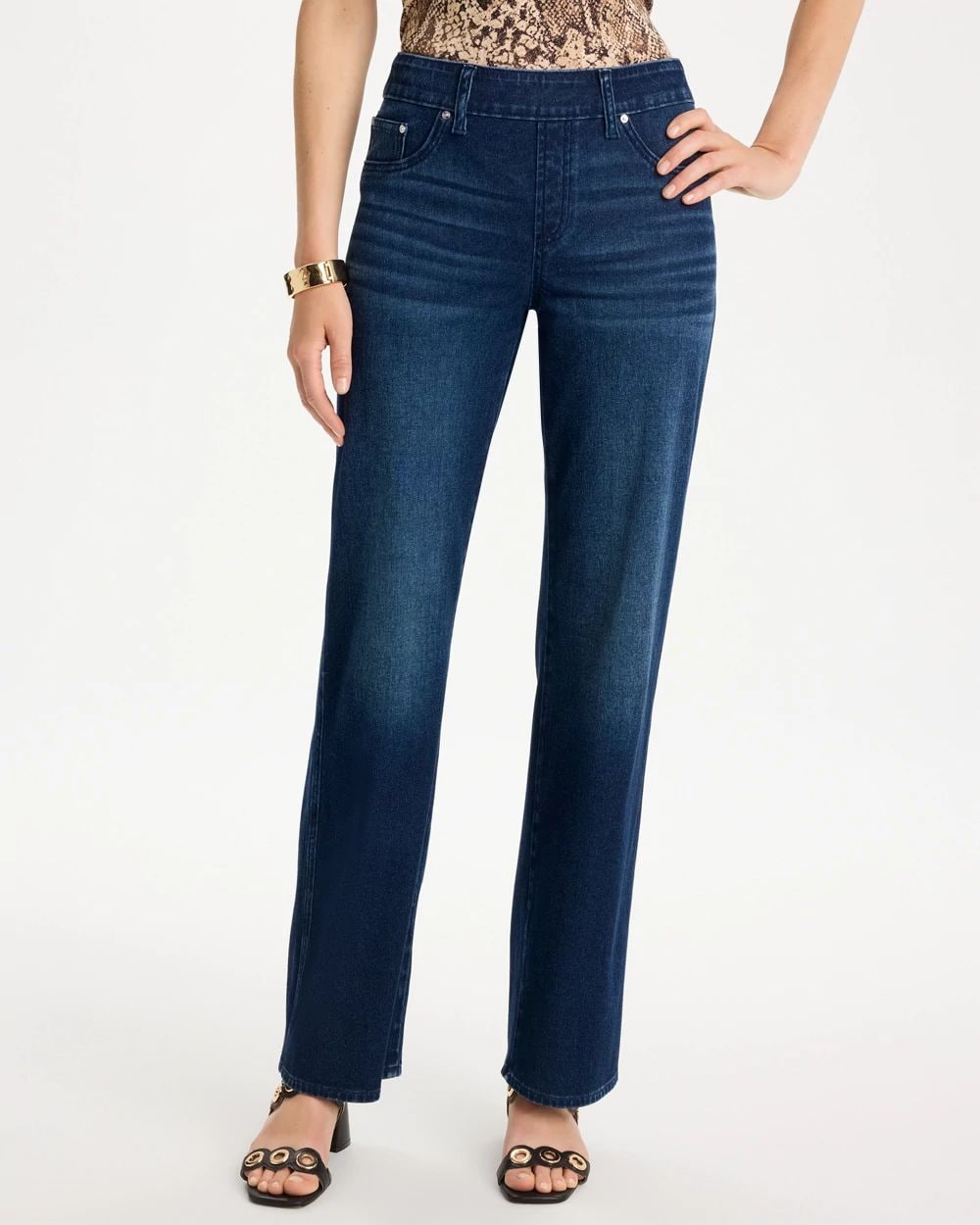 Pull-On Knit Denim Wide-Leg Jean | Chico's